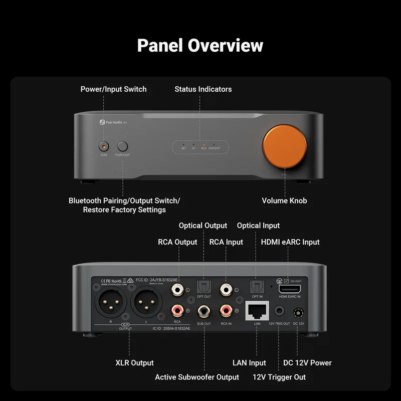 Audio Music Mp3 Free - Fosi Audio Hi-Res Music Streamer DAC