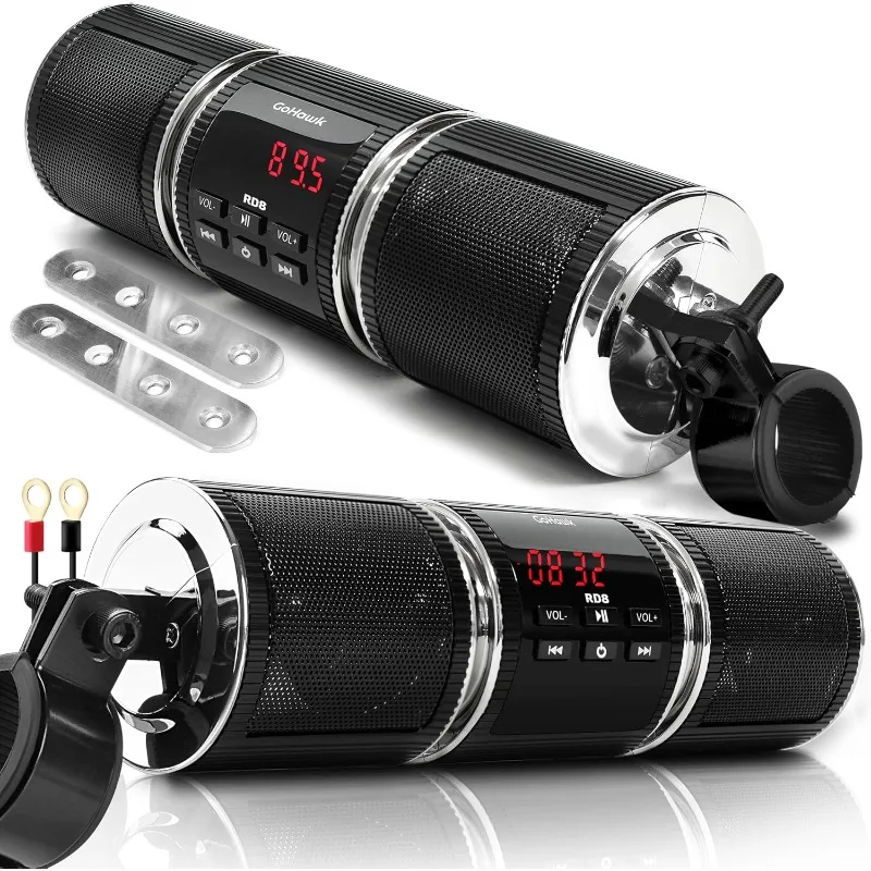 Audio Music Mp3 Free - Alto-falante estéreo para motocicleta, áudio bluetooth,
