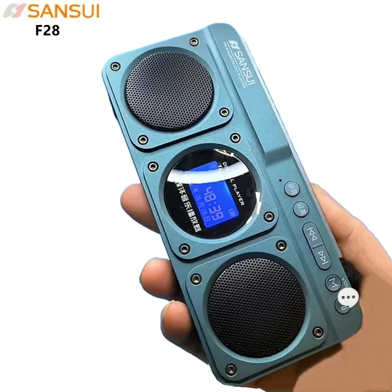 Audio Music Lyrics - Portátil f28 rádio fm hi-fi qualidade