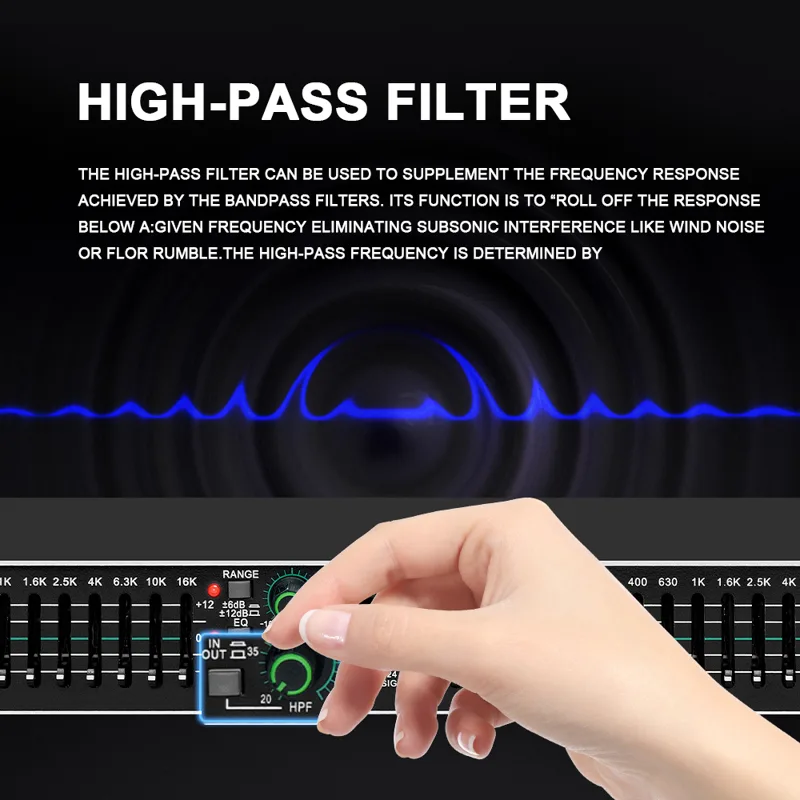 Equalizador Gráfico Dual de 15 - Audio Music Mixer avaliação e preço
