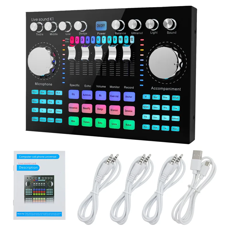 Placa de Som Portátil para Tra - Audio Music Mixer avaliação e preço