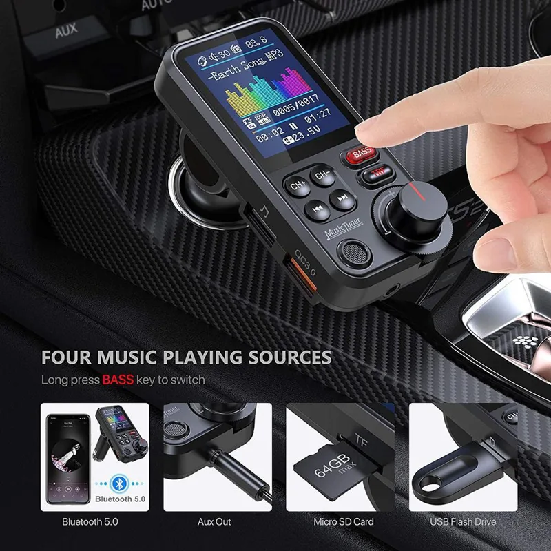 Transmissor fm sem fio para ca - Audio Music Mp3 Free avaliação e preço