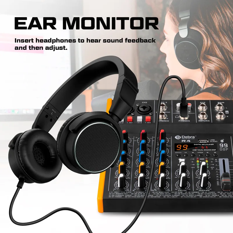 Mixer de Áudio Multi-Canal Deb - Audio Music Mixer avaliação e preço