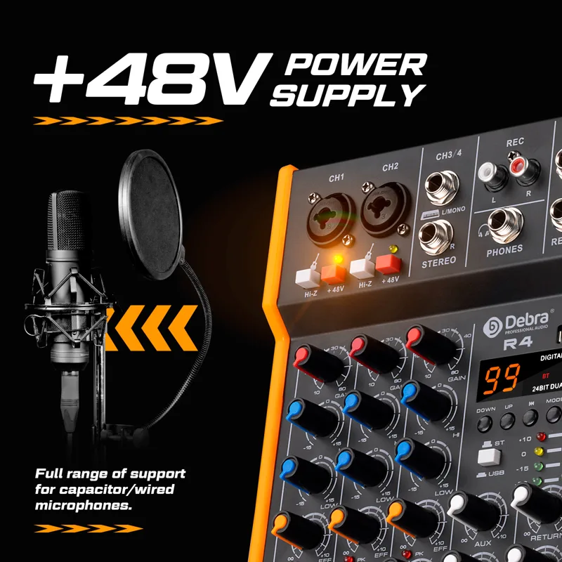 Mixer de Áudio Multi-Canal Deb - Audio Music Mixer avaliação e preço