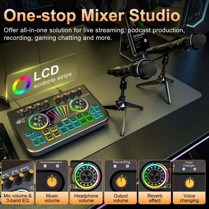 Placa de Som Tenlamp X3-E300x2 - Audio Music Mixer avaliação e preço