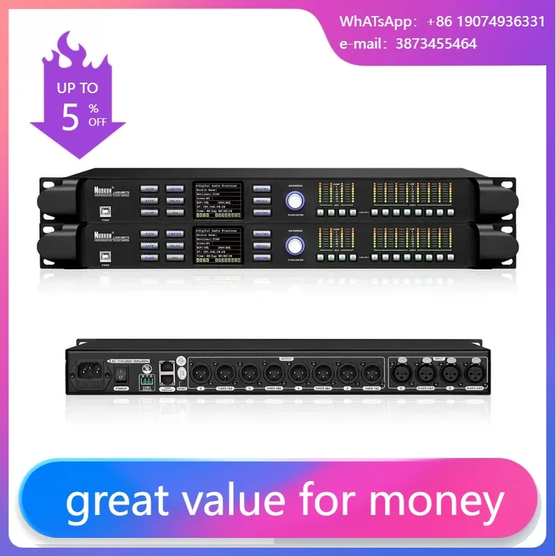 Venda quente 4inx8out dsp sist - Audio Music Software avaliação e preço
