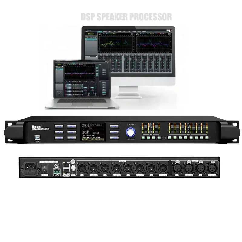 Venda quente 4inx8out dsp sist - Audio Music Software avaliação e preço