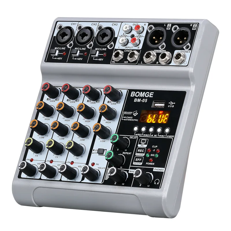 Mixer BM-05 Dj Mixing Console  - Audio Music Mixer avaliação e preço