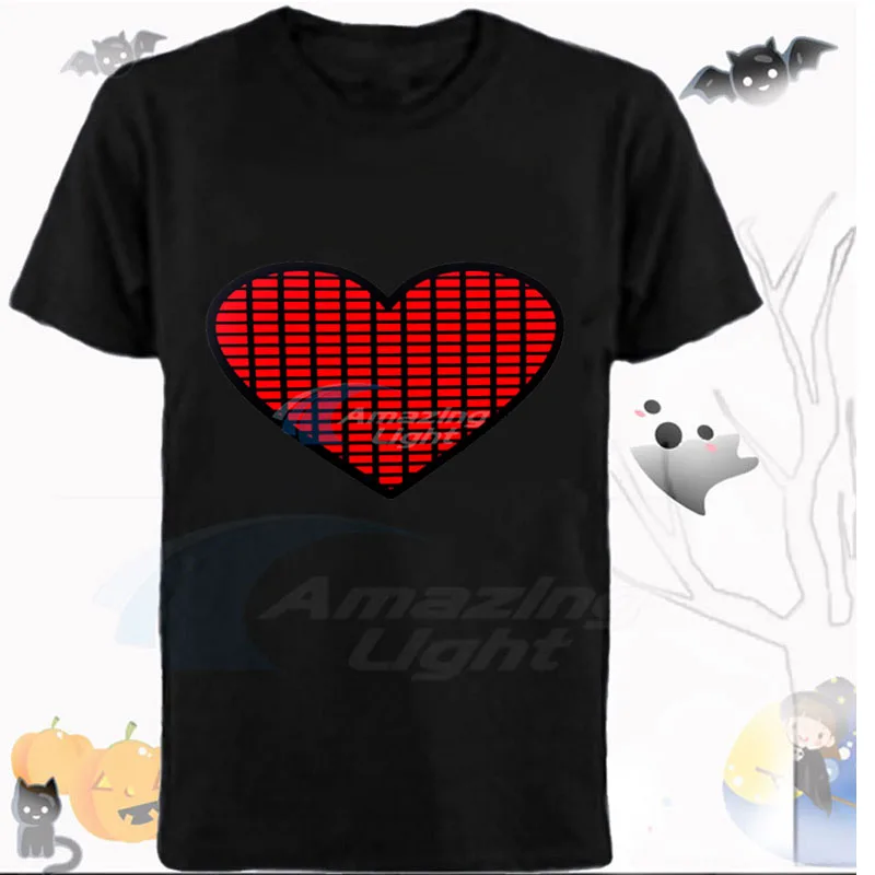 Equalizador el camiseta de led - Audio Music Mixer avaliação e preço
