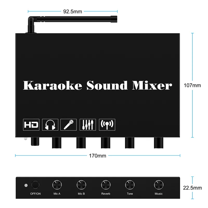 Mixer de áudio controlador mix - Audio Music Mixer avaliação e preço