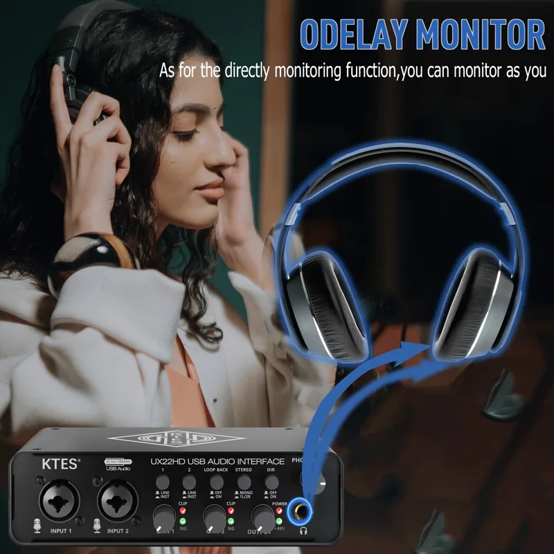 Interface de Áudio UX22 192kHz - Audio Music Youtube avaliação e preço