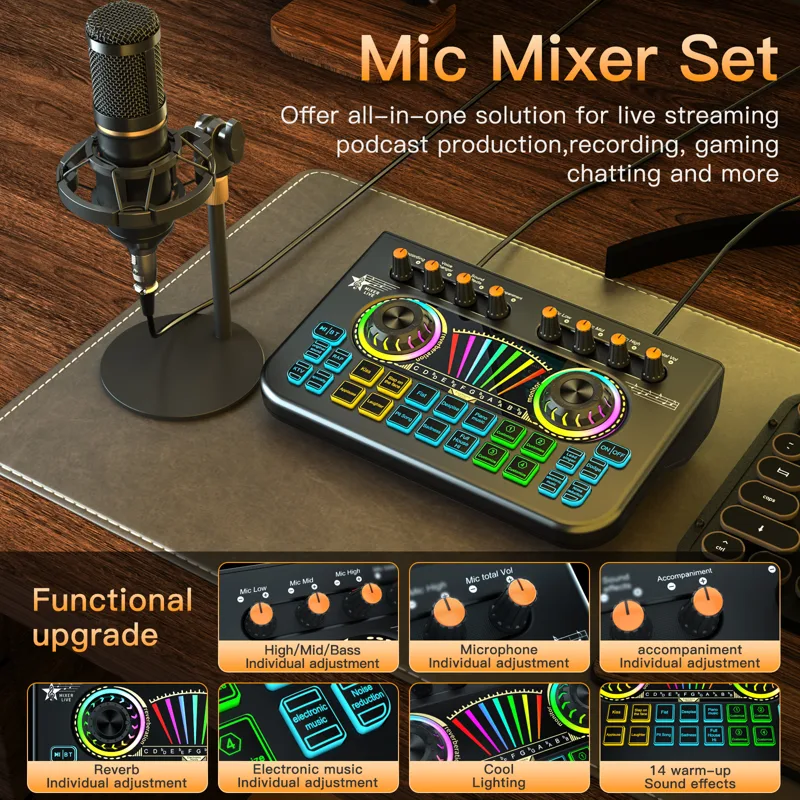 Kit de Equipamentos para Podca - Audio Music Mixer avaliação e preço