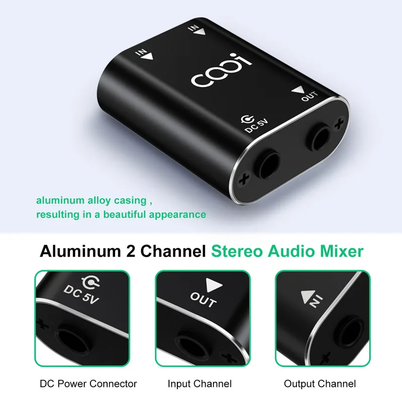 Cooidea Mini Mixer de Áudio Es - Audio Music Mixer avaliação e preço