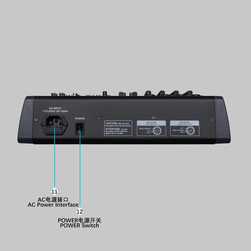 Mixer de Áudio GAX-HLM80 Verde - Audio Music Mixer avaliação e preço