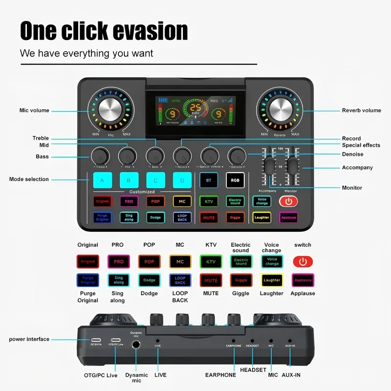 Mixer de Áudio, Placa de Som a - Audio Music Mixer avaliação e preço